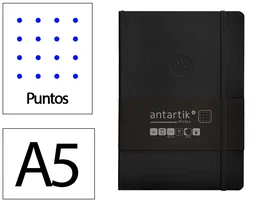 Antartik Cuaderno A5 Tapa Blanda Hojas Puntos Negro 80 Hojas 80 gr FSC Colección Antartik Notes