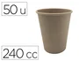 Blanca Vaso Térmico Kraft 240 cc Paquete de 50 Unidades