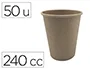 Blanca Vaso Térmico Kraft 240 cc Paquete de 50 Unidades