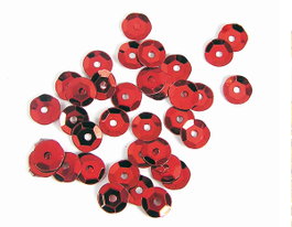 Innspiro Lentejuela plateada rojo 7mm 35gr