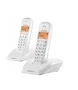 Motorola Teléfono DECT S12 Duo Blanco, Identificador de Llamadas, Pantalla LCD, 2 Móviles Incluidos, 107S1202WHITE