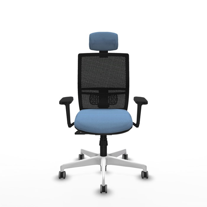 PIQUERAS Y CRESPO Silla de oficina Yunquera con Mecanismo Sincro, Azul cielo y Negro PIQUERAS Y CRESPO Silla de oficina Yunquera con Mecanismo Sincro, Azul cielo y Negro