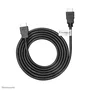 Neomounts Cable HDMI 6MM HDMI 1.4, 2 m, Conectores Macho Tipo A Estándar, 10.2 Gbit/s, 340 MHz, Negro, HDMI6MM