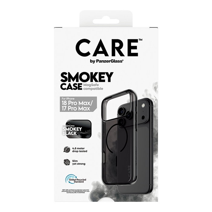 PanzerGlass Smokey Case MagSafe para iPhone 17 Pro Max, Negro