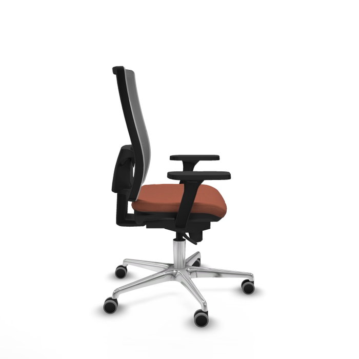 PIQUERAS Y CRESPO Silla de oficina Horna con mecanismo Sincro, Marrón y Gris PIQUERAS Y CRESPO Silla de oficina Horna con mecanismo Sincro, Marrón y Gris