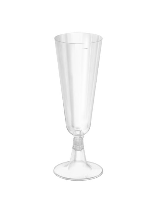 Algon Set 4 Copas de Cava Pie Transparente 150 cc (24 Unidades)