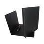 Grafoplas Carpeta de PVC de 2 anillas de 25 mm tamaño folio negro