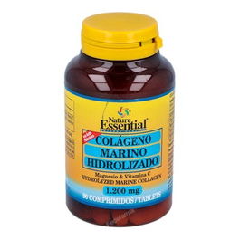 NATURE ESSENTIAL Colageno Marino Hidrolizado + Magnesio 1200Mg 90 Comprimidos