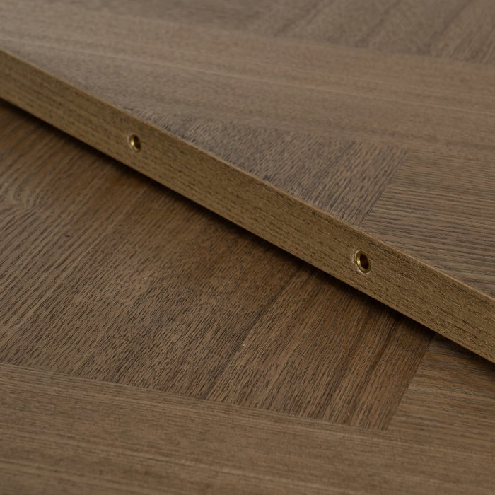 Mesa Extensible Natural-Negro Dm-Metal 160 X 90 X 77 cm