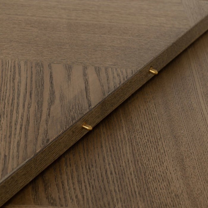 Mesa Extensible Natural-Negro Dm-Metal 160 X 90 X 77 cm