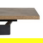Mesa Extensible Natural-Negro Dm-Metal 160 X 90 X 77 cm