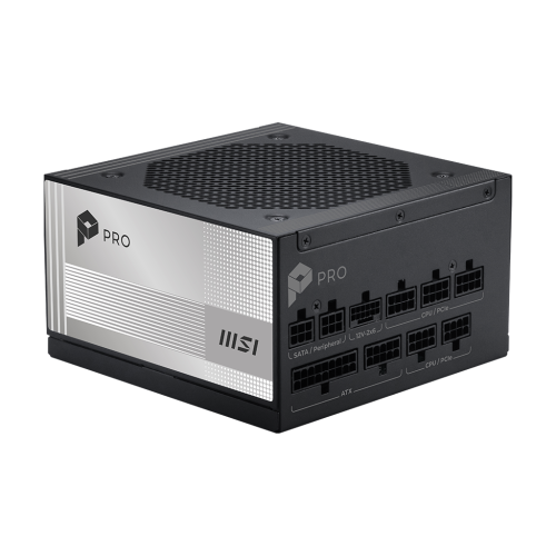 MSI PRO A1000PL PCIE5 Fuente Alimentación 1000W 80 PLUS Platinum Modular 120mm Active PFC PCIe 5.1 MSI PRO A1000PL PCIE5 Fuente Alimentación 1000W 80 PLUS Platinum Modular 120mm Active PFC PCIe 5.1