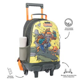 Totto Mochila Escolar con Ruedas Mediana MJ03BWM005-2310-4DJM Infantil Cartoons Capacidad 14.6L