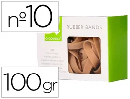 Q-connect Bandas elásticas 100 gr 100x9 mm numero 10