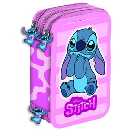 MANENTI Plumier Triple Lovely Stitch Disney 20x13,5x6,5cm