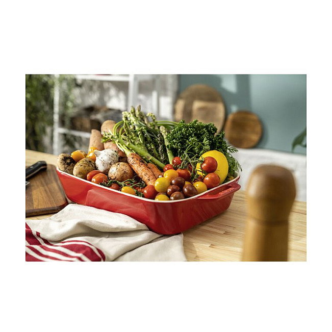 Staub 40511-148-0 Fuente para horno universal Rectangular Rojo Cerámico 34x24cm