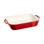 Staub 40511-148-0 Fuente para horno universal Rectangular Rojo Cerámico 34x24cm