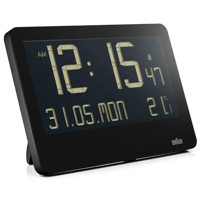 Braun BC 14 Reloj de pared digital negro