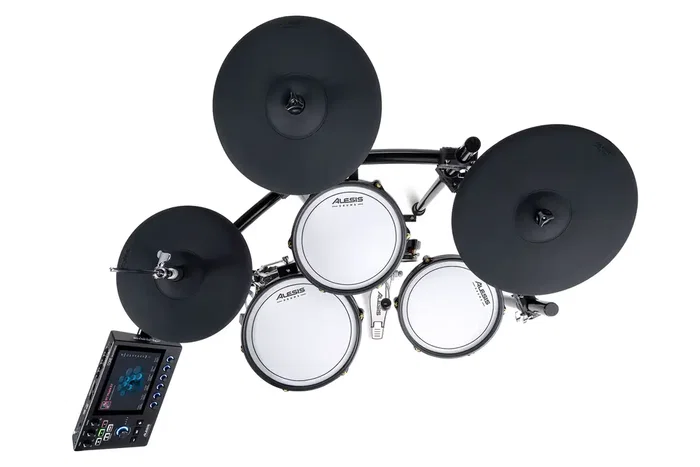 Alesis Strata Club Batería Electrónica con Módulo Core Drum, Pantalla Táctil de 7", 360°, Triple Zona, Bluetooth Audio+MIDI I/O Alesis Strata Club Batería Electrónica con Módulo Core Drum, Pantalla Táctil de 7", 360°, Triple Zona, Bluetooth Audio+MIDI I/O