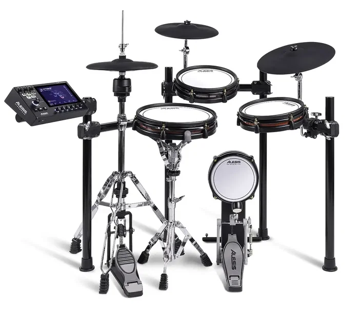 Alesis Strata Club Batería Electrónica con Módulo Core Drum, Pantalla Táctil de 7", 360°, Triple Zona, Bluetooth Audio+MIDI I/O Alesis Strata Club Batería Electrónica con Módulo Core Drum, Pantalla Táctil de 7", 360°, Triple Zona, Bluetooth Audio+MIDI I/O