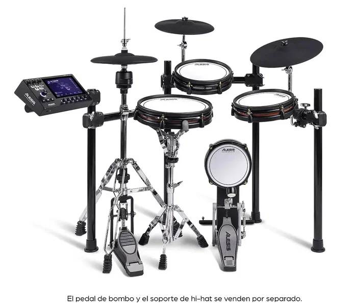 Alesis Strata Club Batería Electrónica con Módulo Core Drum, Pantalla Táctil de 7", 360°, Triple Zona, Bluetooth Audio+MIDI I/O Alesis Strata Club Batería Electrónica con Módulo Core Drum, Pantalla Táctil de 7", 360°, Triple Zona, Bluetooth Audio+MIDI I/O