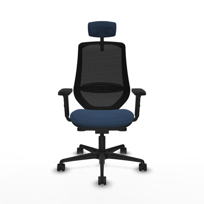 PIQUERAS Y CRESPO Silla de oficina Mardos Azul marino y Negro