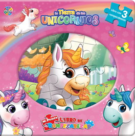 PHIDAL EDITIONS La tierra de los unicornios (libro+3 puzzles)