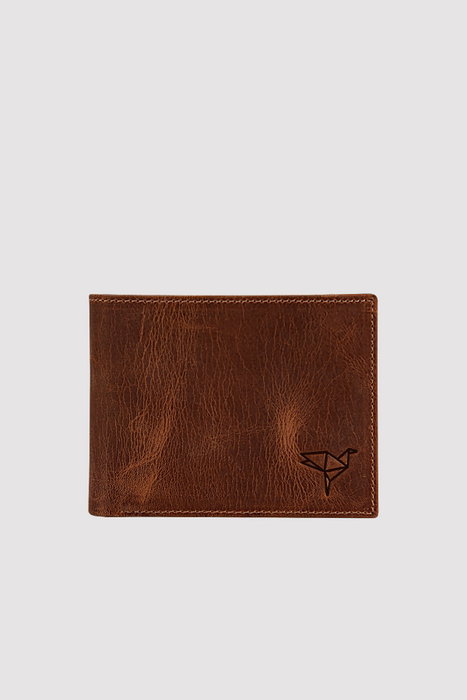 Zoozie Bags Cartera para Hombre Crazy Tan Piel Genuina 11x2x8.5 cm Elegante y Duradera