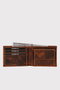 Zoozie Bags Cartera para Hombre Crazy Tan Piel Genuina 11x2x8.5 cm Elegante y Duradera