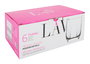 LAV Set de 6 Vasos para Agua, Colección Tuana, Capacidad 320 cc, Cristalería de Vidrio, 7.5 x 7.5 x 9.5 cm (8 Cajas)