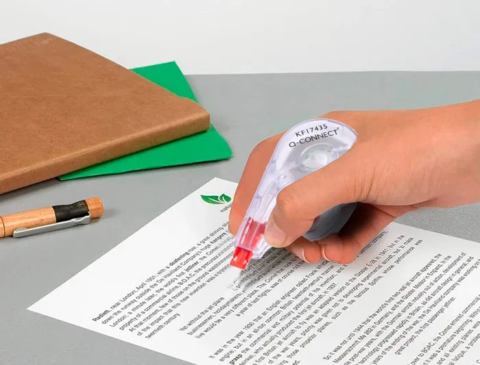 Q-connect Corrector en Cinta Blanco 5 mm x 12 mt Q-connect Corrector en Cinta Blanco 5 mm x 12 mt