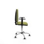 PIQUERAS Y CRESPO Silla de oficina Aýna Verde oliva con Base cromada