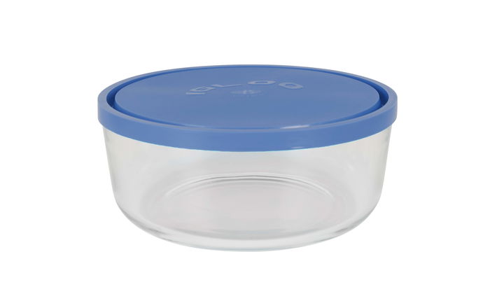 Borgonovo Fiambrera Redonda Ø15 cm con Tapa Azul Igloo 800cc (12 Unidades)