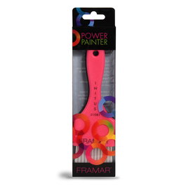 Framar Brochas Power Painter Rosa y Negra para Coloración, Mango Ergonómico, Pack 2 Unidades