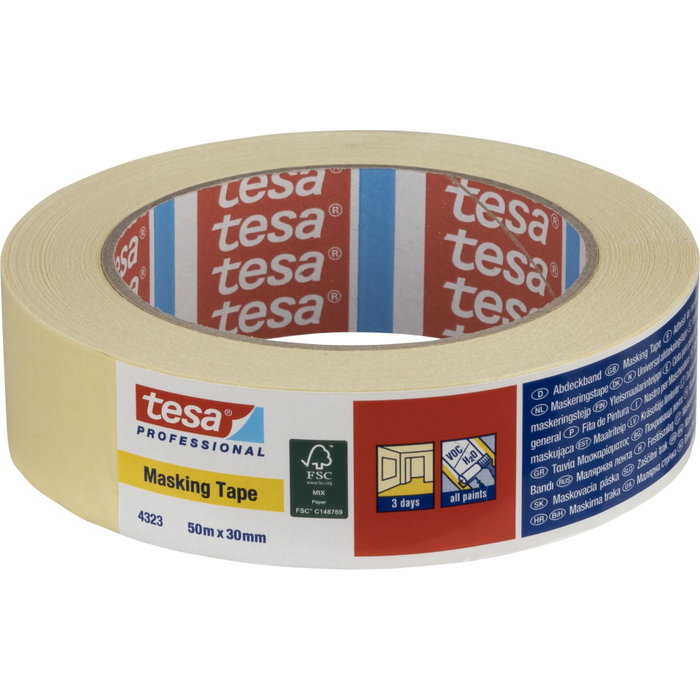 Tesa Cinta de pintor 30 mm x 50 m Beige