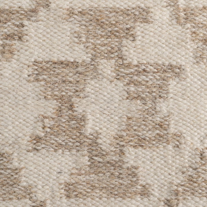 Puf Blanco Natural Lana-Algodón 45 X 45 X 45 cm