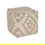 Puf Blanco Natural Lana-Algodón 45 X 45 X 45 cm