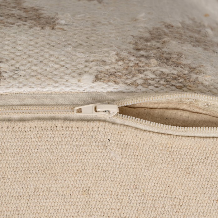 Puf Blanco Natural Lana-Algodón 45 X 45 X 45 cm