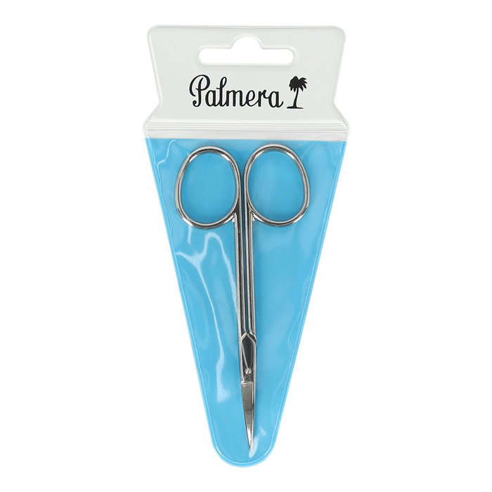 Palmera Tijera para manicura curva 4"/101,6 mm 08611160 Hoja Curva Acero Al Carbono Niquelado
