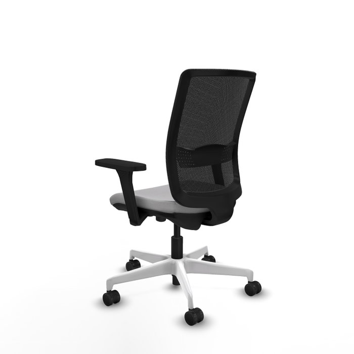 PIQUERAS Y CRESPO Silla de oficina Haches con mecanismo Sincro/Traslack, Gris claro y Negro