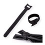 VALUE Bridas adherentes para cables con lengüeta negras 15cm 20Stk.