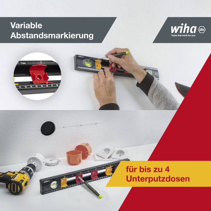 Wiha SB 246-91 Nivel de burbuja para electricistas