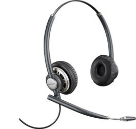 HP EncorePro 720 Binaural Headset + Quick Disconnect para Centro de Llamadas con Cancelación de Ruido