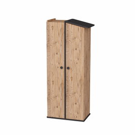 Hanah Home Armario Pino Atlántico y Antracita 72x179.8x45.3 cm