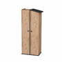 Hanah Home Armario Pino Atlántico y Antracita 72x179.8x45.3 cm