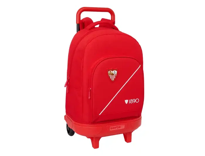 Safta Mochila Grande con Ruedas Compactas Extraíbles Sevilla F.C. 450x330x220mm