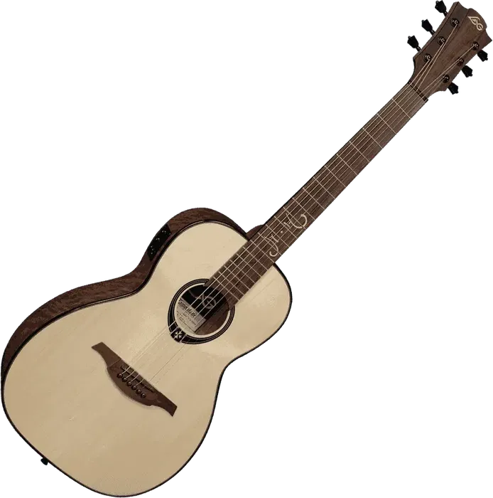 LAG Guitarra Acústica Parlor Michel Haumont T318 A/E - Natural