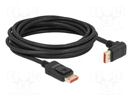 DeLOCK Cable DisplayPort 8K 60 Hz 5 m con conector de 90°