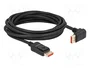 DeLOCK Cable DisplayPort 8K 60 Hz 5 m con conector de 90°