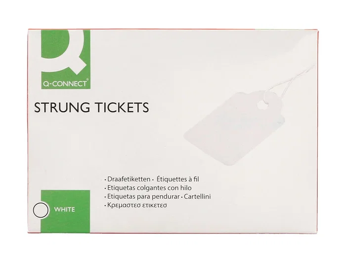 Q-connect Etiquetas Colgantes 21x35 mm Caja de 500 Unidades Q-connect Etiquetas Colgantes 21x35 mm Caja de 500 Unidades